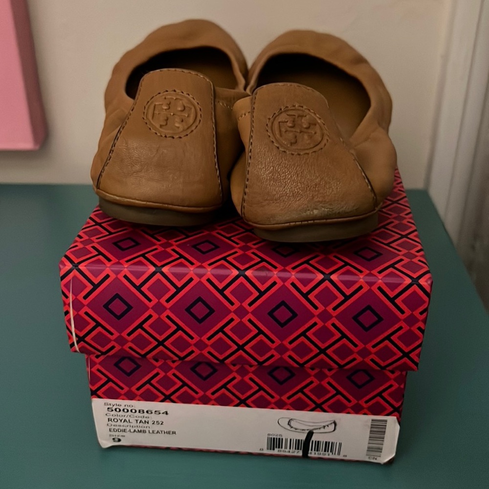 Tory Burch lambskin ballet shoes